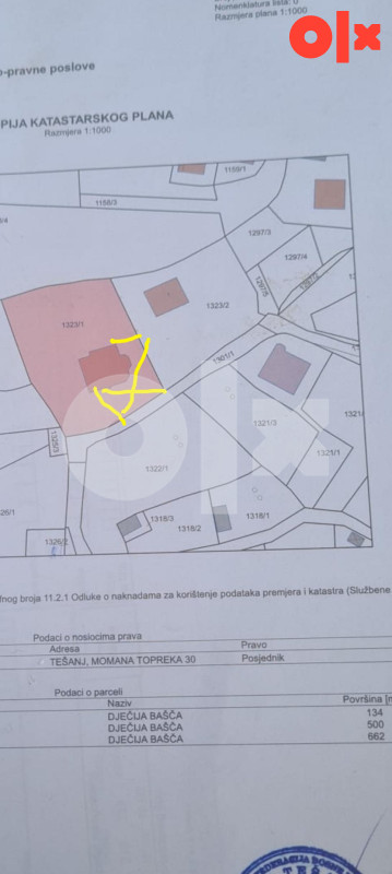 Zemljište Tešanj 900m2 2