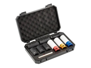 HOEGERT Set udarnih dubokih gedora 17 19 21mm 10kom 1/2" HT4R108