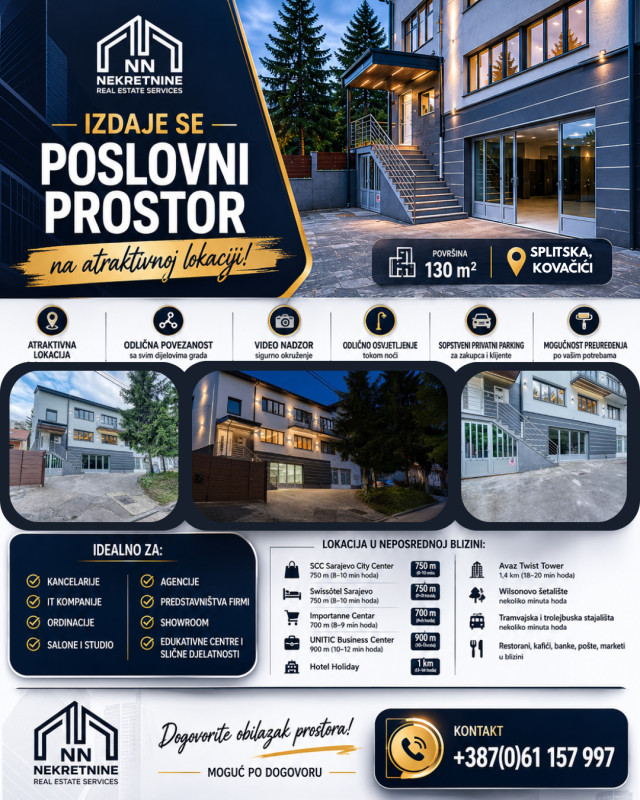 NN Nekretnine : Poslovni prostor 130m2 - Kovačići - Splitska 2