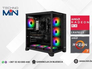 Gaming PC Zenith Ryzen 7 5700X, 16GB RAM, 500GB SSD, RX 7600 8GB