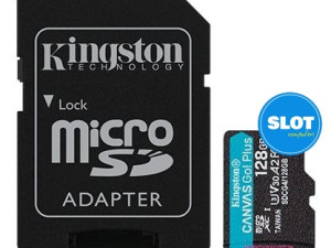 SD MICRO Kingston 128GB Canvas Go! Plus + ADP SDCG4/128GB