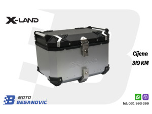 X-LAND ALUMINIJSKI KOFER ZA MOTOR 55L
