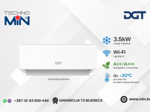 DGT AIR Nordic unutrašnja klima 12-ka 3.5kW, Wi-Fi, A++, do -20C