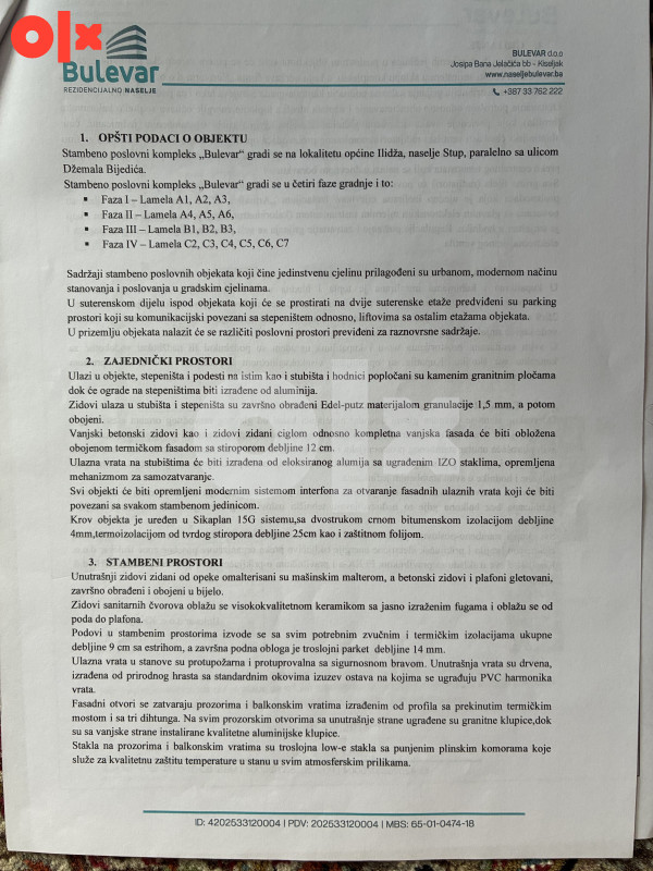 Cetverosoban stan sa balkonom - Bulevar Stup 18