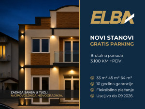 BRUTALNA PONUDA: MODERNA NOVOGRADNJA + GRATIS PARKING