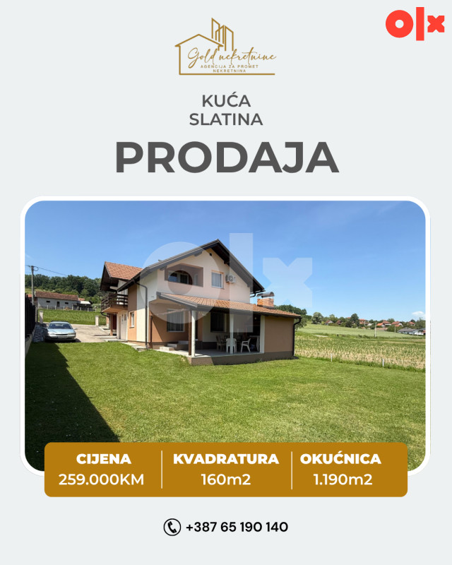 Na prodaju kuća uz potok, Slatina