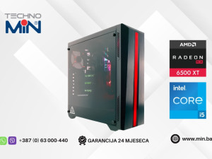 Gaming PC Riotoro - i5-10400F 16GB 256GB SSD 500GB HDD RX 6500 XT