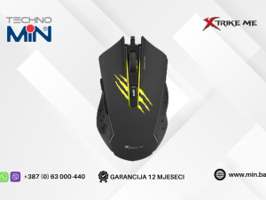 X-trike me GM-203 Gaming miš 2400 DPI RGB, Black