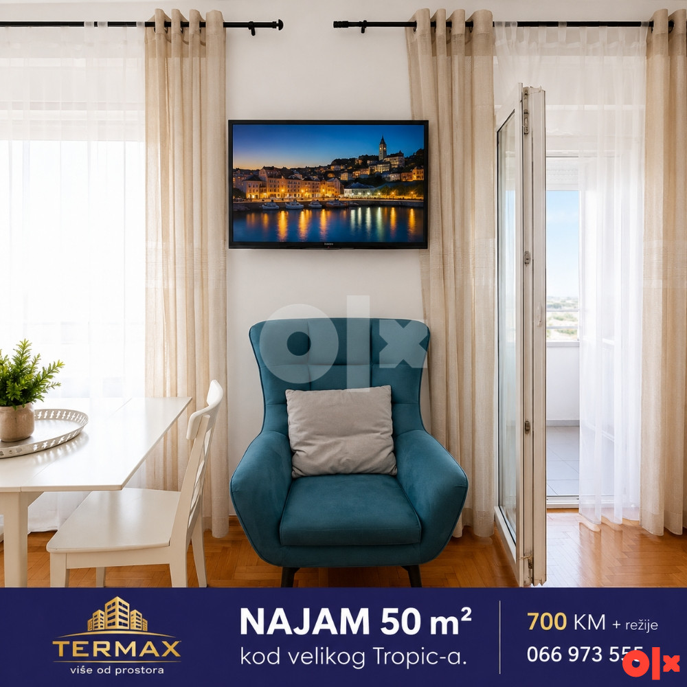 NAJAM 50 m2 kod velikog Tropic-a 3