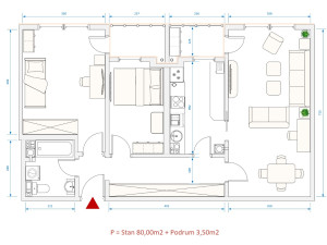 Trosoban stan 80m2 Istočno Sarajevo photo 2