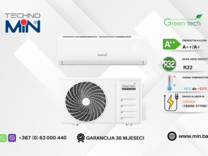 GREEN TECH 12 IND2 klima uređaj 12000BTU 3.4kW s grijačem bijela