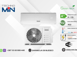Green Tech 12-IN51-WIFI 12ka Inverter klima, 3.4 kW, R32, A++/A+