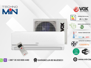 VOX IFX12-SCCT 12ka Inverter klima, 3.5kW, R32, A++/A+, Wi-Fi