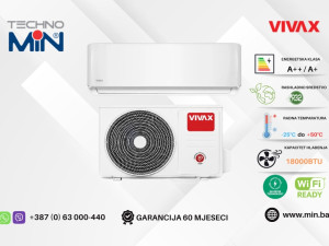 VIVAX ACP-18CH50AEHI+ klima 18-ka 5.28kW, A++, Wi-Fi Ready, -25C