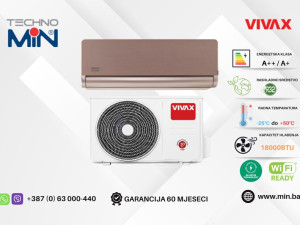 VIVAX ACP-18CH50AEHI+ klima 18-ka 5.28kW, A++, Wi-Fi Ready, -25C