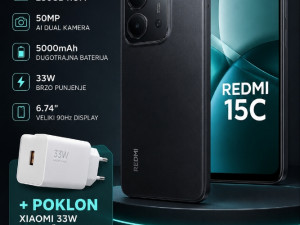 Xiaomi Redmi 15C Black 8/256 GB NOVO