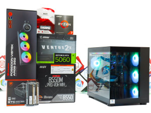 Gaming PC Cougar FV150-10; R7 5800X; RTX 5060; 1TB; 16GB DOPER
