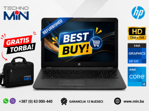 HP 250 G6 15.6" HD, Intel Core i3-6006U, 8GB RAM, 120GB SSD