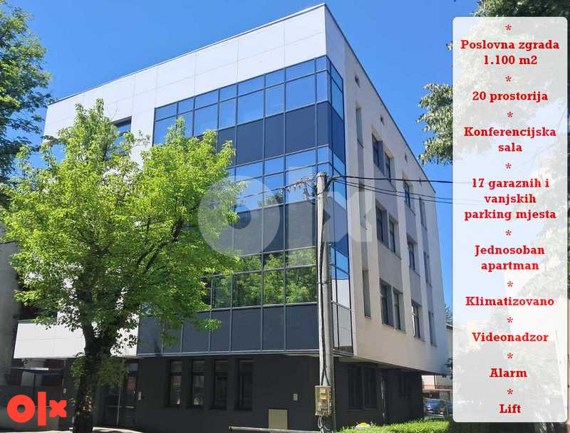 NAJAM - Poslovna zgrada Banja Luka 1100m2 Centar