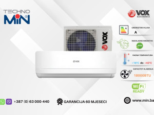 VOX SFE18-AA 18ka ON/OFF klima, 5.4kW, R410a, A , samo hlađenje