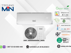 Green Tech 18-IN51-WIFI Inverter klima 18-ka 18000 BTU, 5.1kW R32