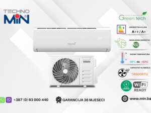 GREEN TECH 18-IND2-WIFI klima uređaj 18000BTU 5.1kW, WiFi, bijela