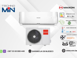 Maxon Comfort MX-09HC012i 9ka Inverter klima, 2.6kW, R32, A++/A+