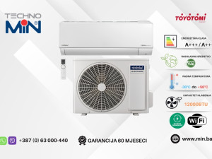TOYOTOMI TAN/TAG-A13SC klima 12-ka 3.5kW, A+++, Wi-Fi, -30C