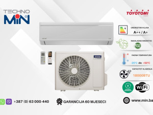 TOYOTOMI UTN/UTG-18CH klima 18-ka 5.2kW, A++, Wi-Fi, -15C