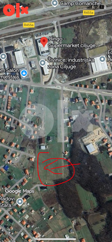 Zemljište Plac 1/1 Ciljuge Živinice