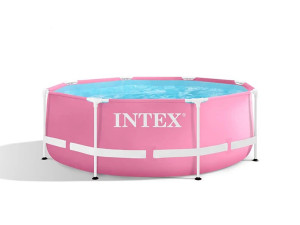 Bazen sa metalnim okvirom Intex 28290NP 244x244x76cm rozi