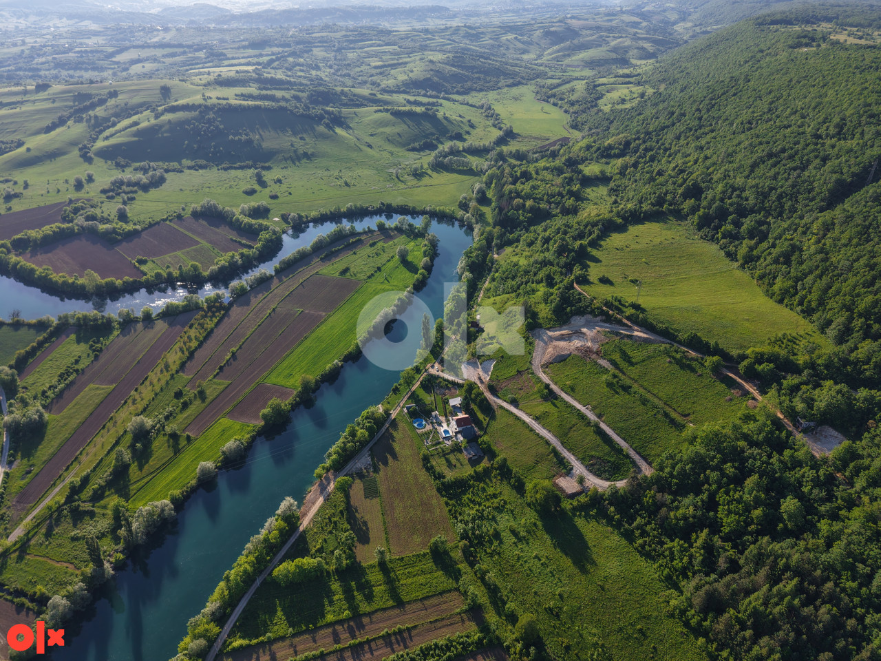 Parcele uz rijeku Unu - Brekovica, gruntovno čiste, 80 KM/m2
