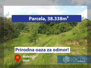 LOCUS prodaje: Zemljište površine 38.338m2, Malešići, Ilijaš