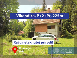 LOCUS prodaje : Vikendica na parceli 3.345m2, Romanija, Pale