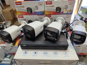 Kamere SET 4 X DAHUA 5MP Color Smart sa mikrofonom