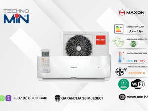 MAXON MX-24HC012i klima 24-ka 7.2kW, A++/A+, Wi-Fi, -20C