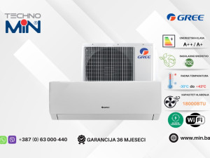 GREE GWH18APAXH klima 18-ka 5.6kW, A++/A+, Wi-Fi, -30C