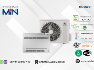 GREE GEH18AAXF podna klima 18-ka 5.2kW, A++/A+, Wi-Fi, -22C