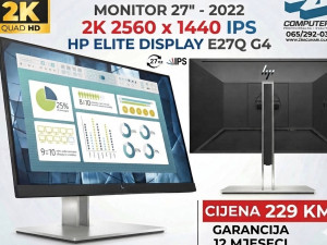 MONITOR HP E27Q G4 -  2560X1440 IPS 2K QHD - 2022