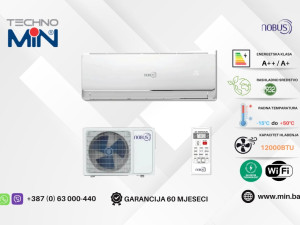 NOBUS ASW-H12C5E4/FIR3DI-B8 klima 12-ka 3.5kW, A++/A+, Wi-Fi -15C