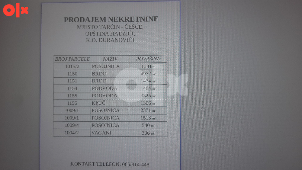 Zemljište Hadžići