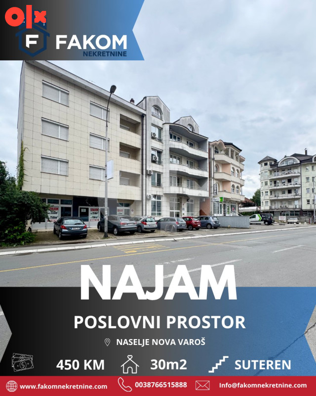 Iznajmljuje se poslovni prostor, Nova Varoš