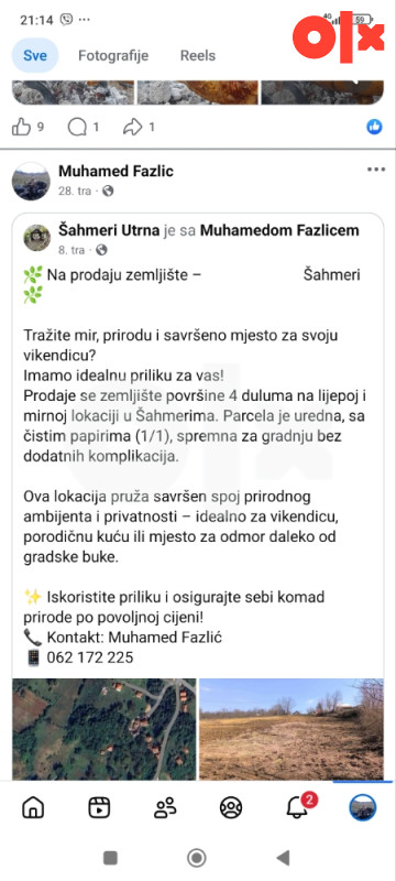 Zemljište šahmeri parcela 4000 kvadrata 2
