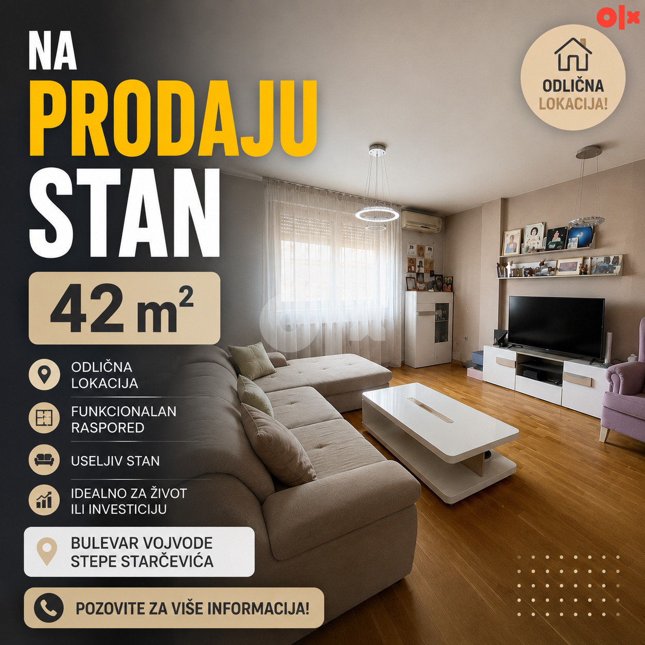Stan 42 Bulevar Vojvode Stepe-top cijena