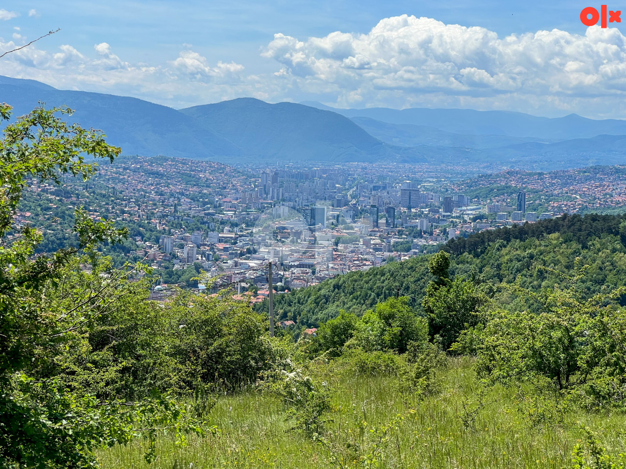 Borije zemljište sa pogledom na grad 3.900m2 7