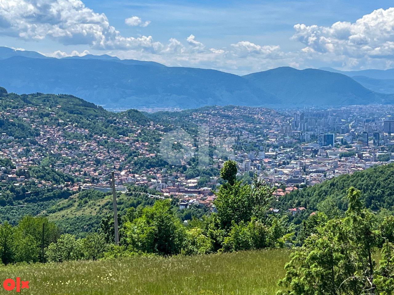 Borije zemljište sa pogledom na grad 3.900m2 9
