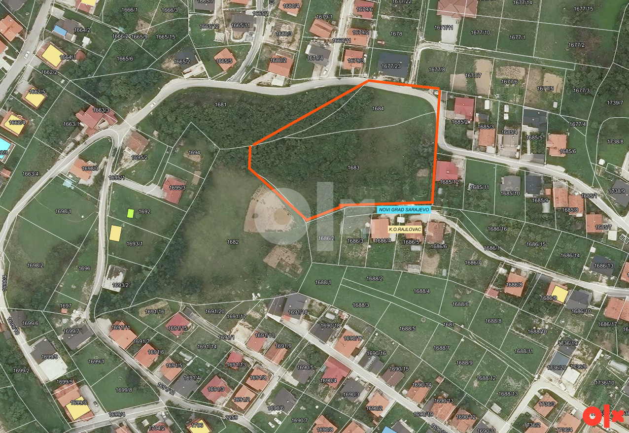 Zemljište Sarajevo, Zabrđe, Rajlovac 6462m2