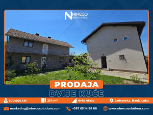 DVIJE KUĆE U ZAJEDNIČKOM DVORIŠTU - KUMSALE - BANJA LUKA