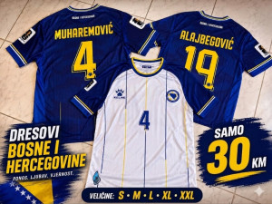 Novi dres Bosna BiH 2026 plavi bijeli za svjetsko prvenstvo