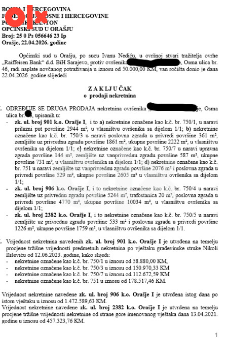 Poslovni objekat sa skladištima i halama - Orašje